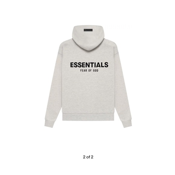Fear of God Essentials Hoodie 'Light Oatmeal' - Picture 4 of 5